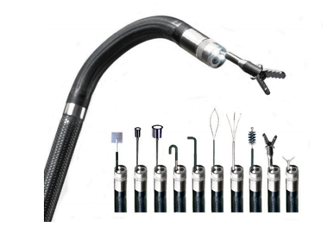 韋林工業(yè)內窺鏡內置機械手通道的探頭 異物清理解決方案:探頭內置機械手通道的工業(yè)內窺鏡