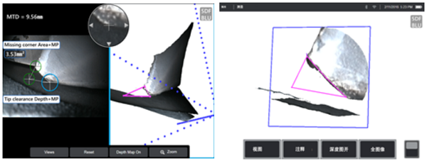 相位掃描三維立體測量技術(shù)的應(yīng)用案例:葉片缺角測量 相位掃描三維立體測量技術(shù)的應(yīng)用案例:葉片缺角測量
